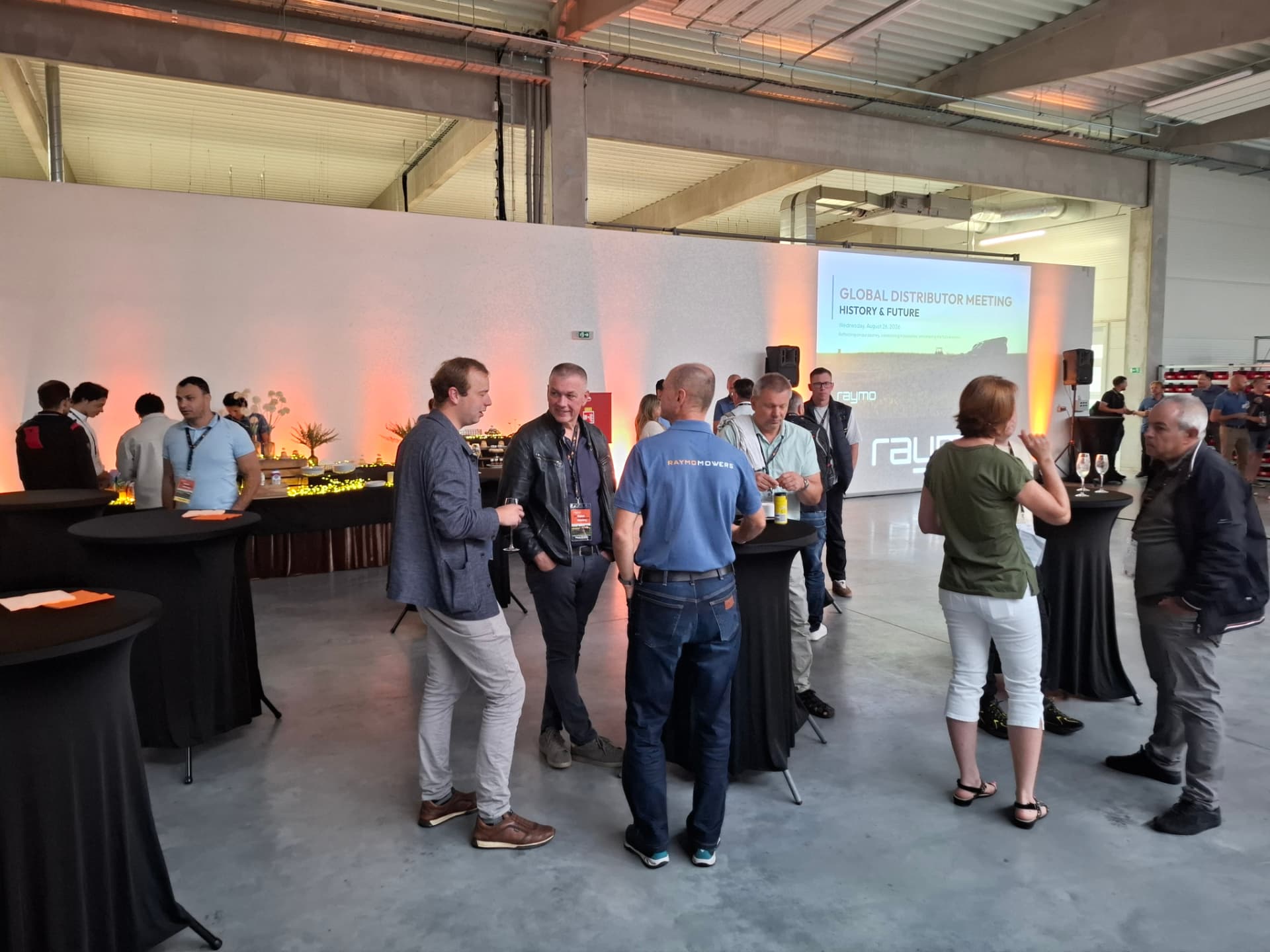 Networking in front of the presentation screen