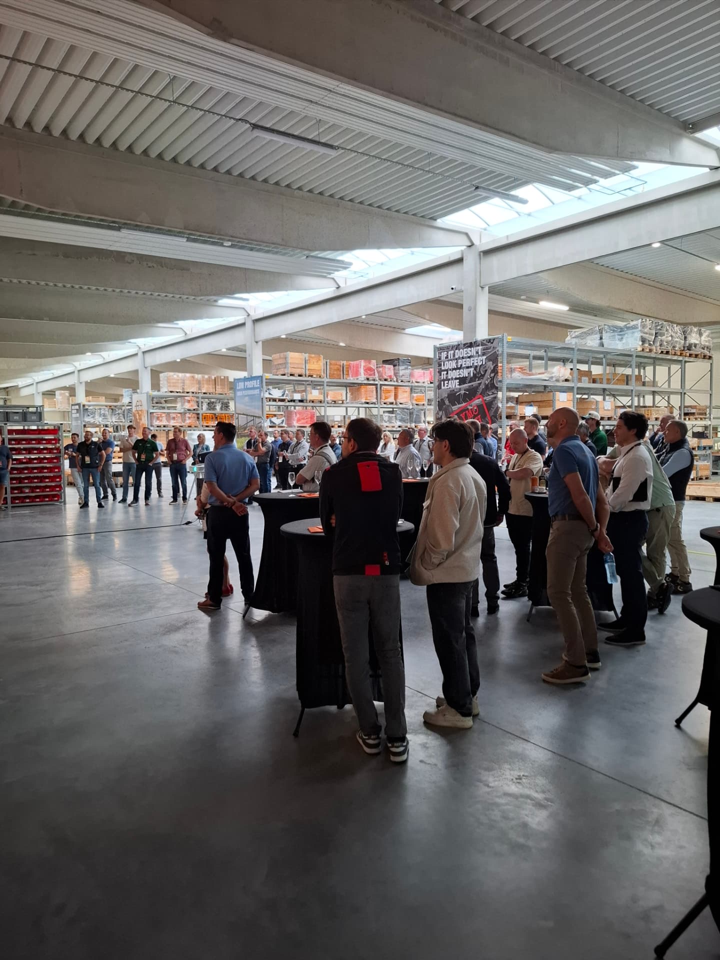 Guests among the warehouse racks