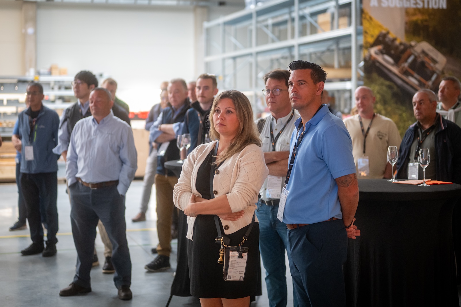 Distributors listening attentively during the HQ presentation